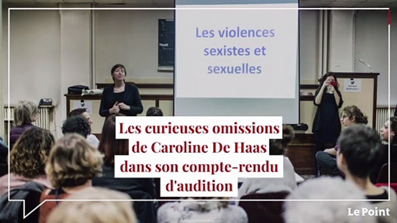 Les curieuses omissions de Caroline De Haas dans son compte-rendu d'enquête