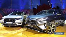 DS7 Crossback E-Tense 4x4 300 vs Toyota Rav4 PHEV : luxe contre efficience - Salon Caradisiac