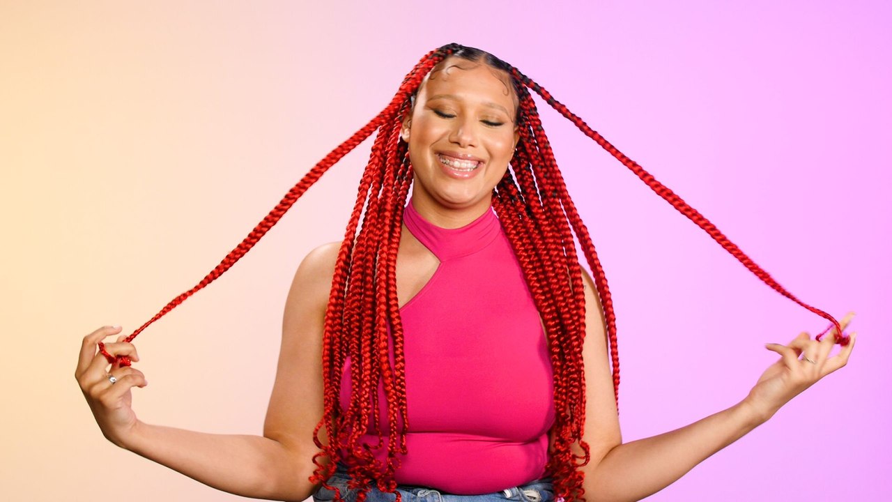 Knotless Box Braids with Curly Ends | Cosmo's The Braid Up