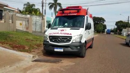 Idoso de 61 anos é socorrido pelo Samu em residência no Bairro Nova Cidade