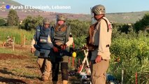 'Fear is always there' says Lebanon woman clearing mines on border