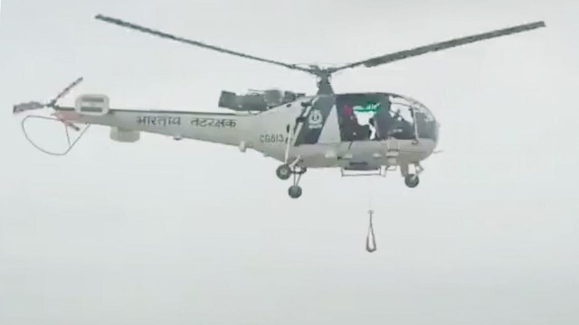 Raigad Rescue Operation: Ship trapped in raging sea waves