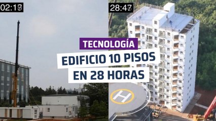 [CH] ¡Espectacular! Construyen un edificio de 10 pisos en un día