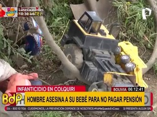 Bolivia: Sujeto asesina a su bebé para no pagar pensión familiar