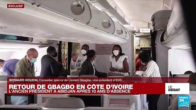 Premières images de l'arrivée de Gbagbo en Côte d'Ivoire