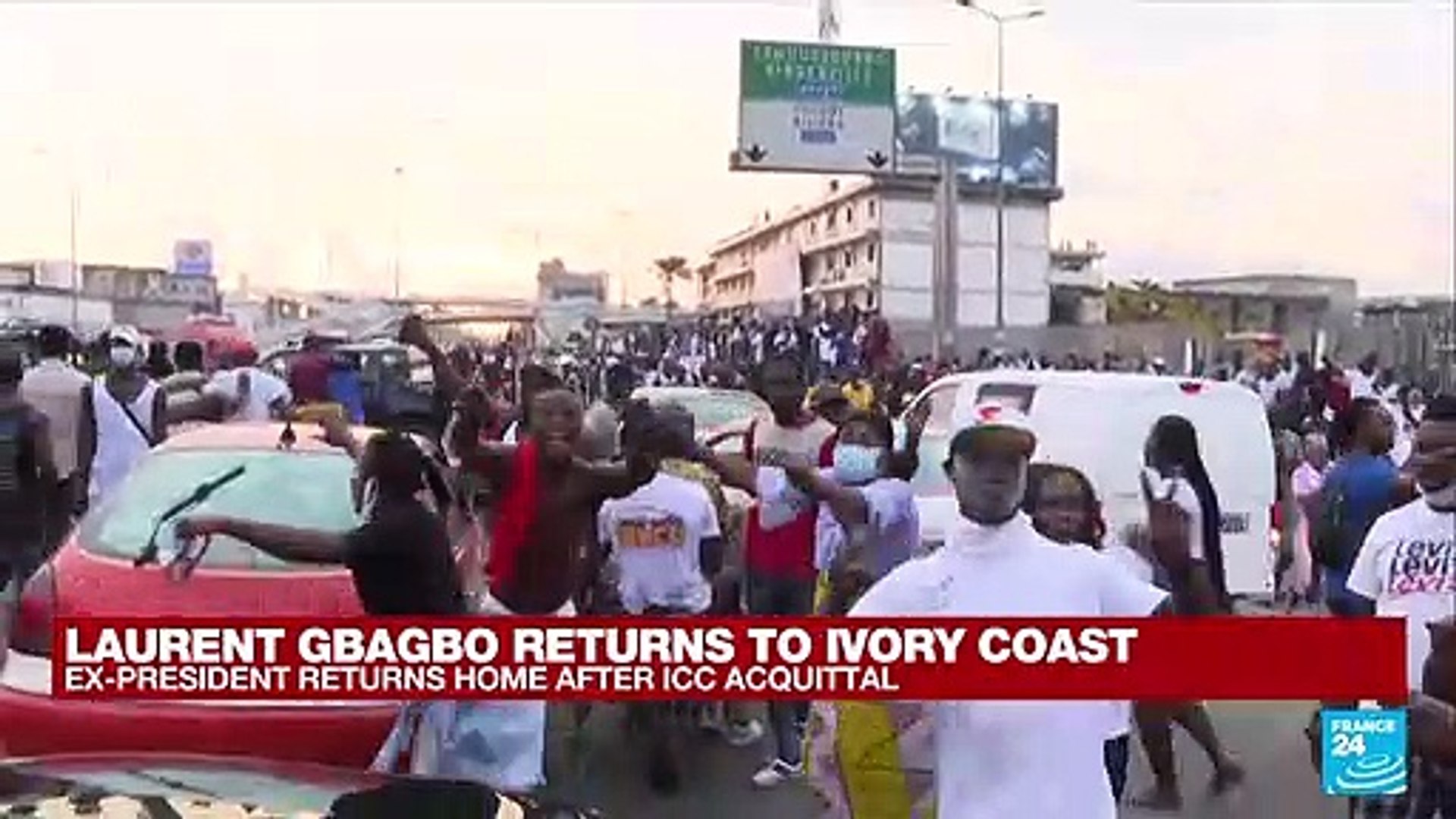 Crowds Welcome Ex Ivory Coast President Gbagbo Video Dailymotion