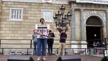 Discurs de Paluzie a la plaça de Sant Jaume a la concentració de suport a Marcel Vivet