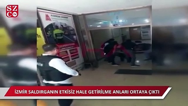 İzmir'deki saldırganın etkisiz hale getirilme görüntüleri paylaşıldı!