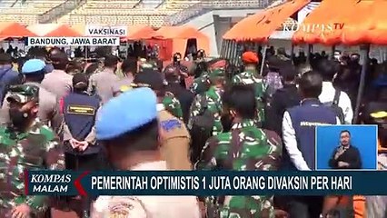 Tenda Vaksinasi Ambruk Akibat Angin Kencang