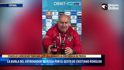 La burla del entrenador de Rusia por el gesto de Cristiano Ronaldo