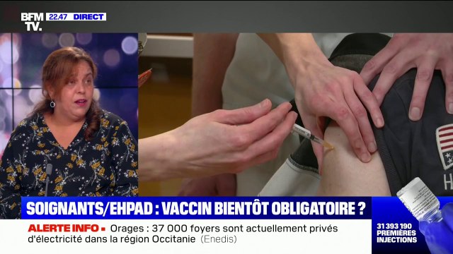 Vaccination des soignants: Malika Belarbi (CGT Santé) demande au gouvernement d'informer et sensibiliser les professionnels