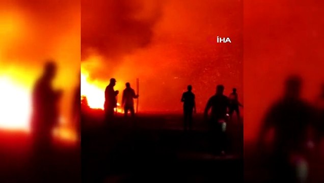 Nizip'te dağlık alanda orman yangını... Çıkan orman yangınında 200 dönüm alan kül oldu
