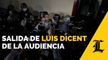 Salida de Luis Dicent de la audiencia