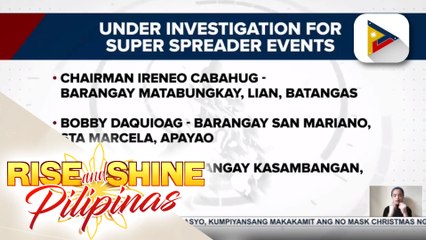 Tatlong brgy captain, posibleng kasuhan ng DILG dahil sa mass gathering