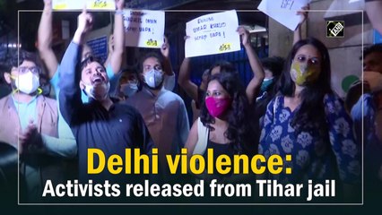Delhi violence: Activists released from Tihar jail