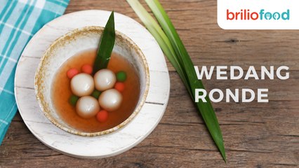 Resep wedang ronde kenyal legit dan manis abis