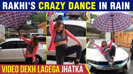 Rakhi Dances In The Rain In The Middle Of The Raod After Taking Covid Vaccine