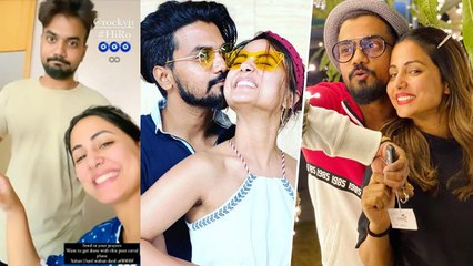 Hina Khan के पापा के बाद BF Rocky Jaiswal ऐसे रख रहे हैं अपनी GF का ख्याल | FilmiBeat