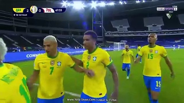 Neymar Goal - Brazil 2-0 Peru - Copa America 17/06/2021