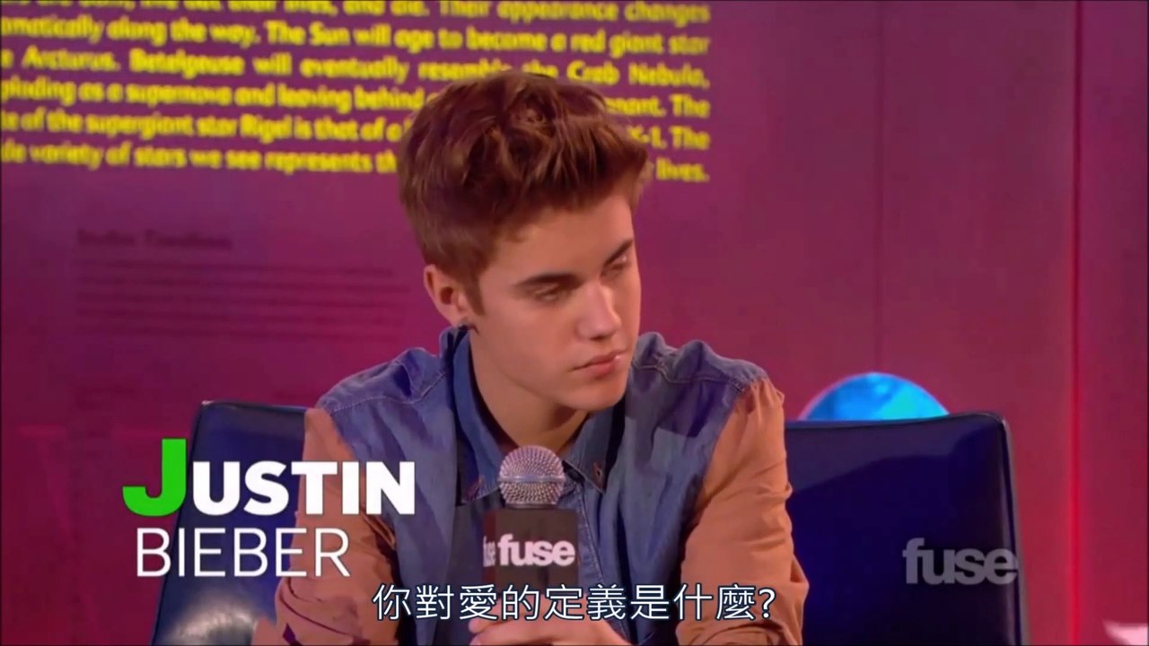 【字幕】Justin Bieber Defines Love 2012.07