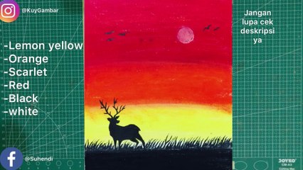 Tutorial Menggambar - Oil Pastel Drawing /For Beginners