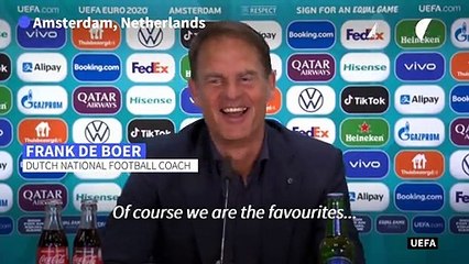 Euro 2020: Netherlands national football coach Frank de Boer after Dutch win over Austria