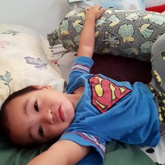 josh, bagong gising...so cute