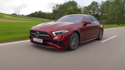 Mercedes-Benz CLS 300 d 4MATIC in Hyacinth red Driving Video