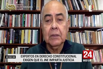 Juristas piden al JNE que resuelva irregularidades para respetar el espíritu de la Constitución