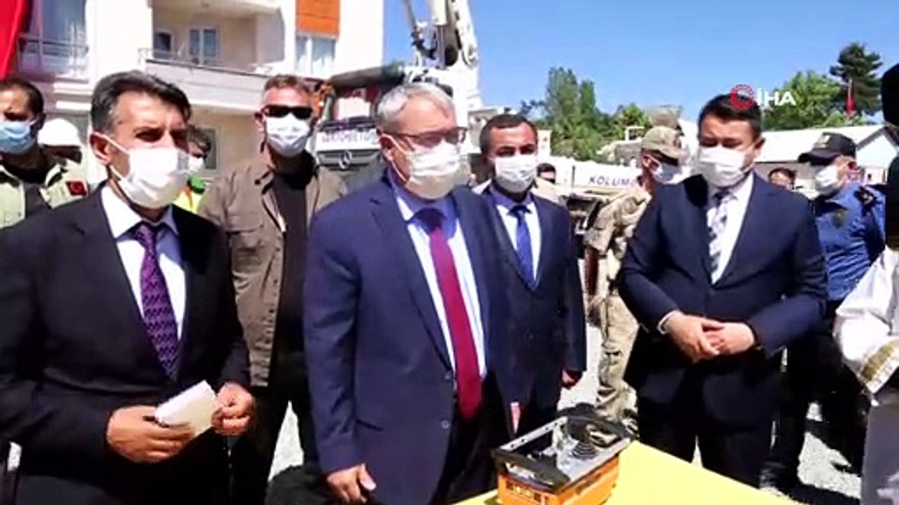 Varto İlçe Emniyet Müdürlüğü binasının temeli törenle atıldı