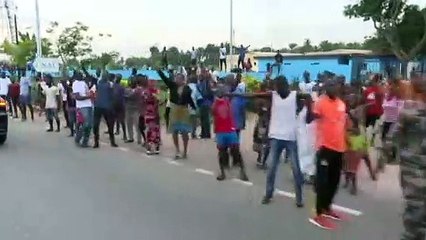 L'ex-président Gbagbo est rentré en Côte d'Ivoire, accueilli par ses partisans en liesse