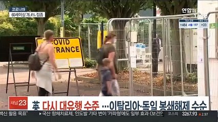 英 다시 대유행 수준 확산…이탈리아·독일 봉쇄해제 수순