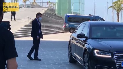 Pedro Sánchez arriba a la reunió del Cercle d’Economia