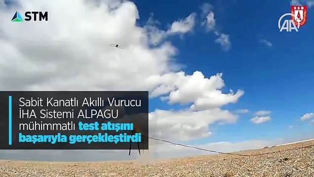 Sabit Kanatlı Akıllı Vurucu İHA Sistemi ALPAGU mühimmatlı test atışını başarıyla gerçekleştirdi