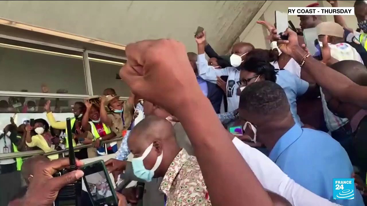 Former president Laurent Gbagbo back in Ivory Coast after ICC acquittal