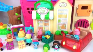 Peppa Pig Peppa'S Red Car Lights And Sounds + Little Grocery Store Playset!