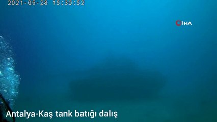 Su altındaki 45 tonluk tank dalış turizminin gözdesi oldu