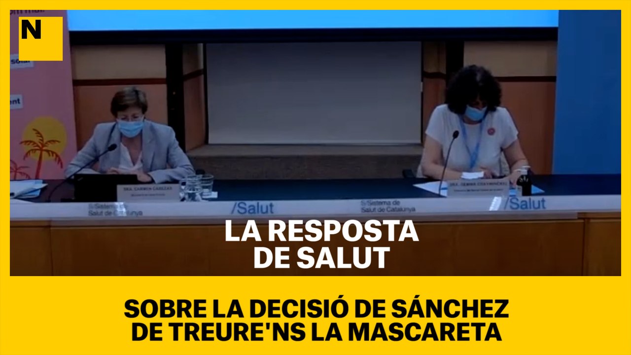 Salut valora la decisió del govern espanyol, de retirar l'ús de la mascareta a l'exterior