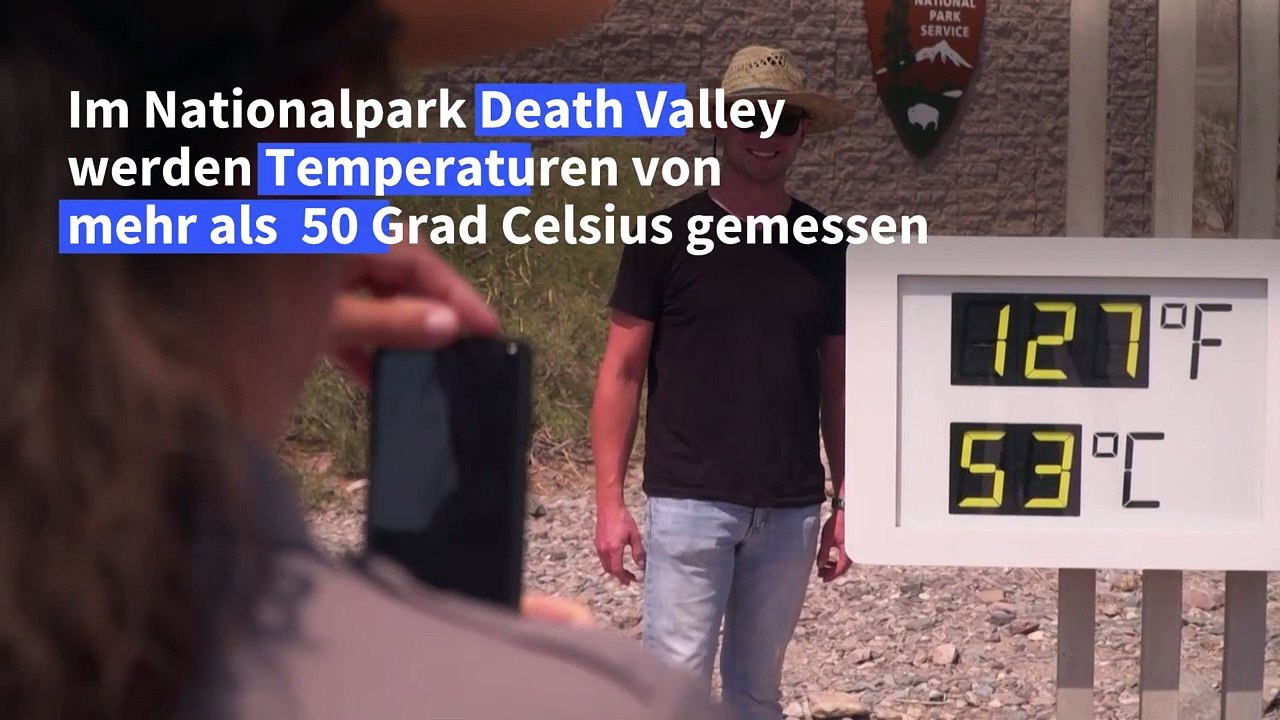 Schweißtreibende Hitze im Tal des Todes
