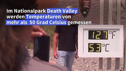 Schweißtreibende Hitze im Tal des Todes