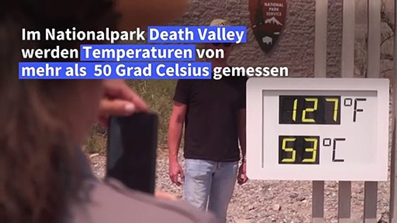 Schweißtreibende Hitze im Tal des Todes