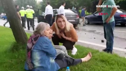 Davutoğlu'nun konvoyunda kaza! Genel Başkan Yardımcısı Sema Silkin Ün ve 1 çocuk yaralı