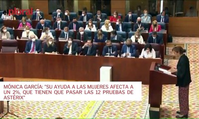 Mónica García: "Su ayuda a las mujeres afecta a un 2%, que tienen que pasar las 12 pruebas de Astérix"