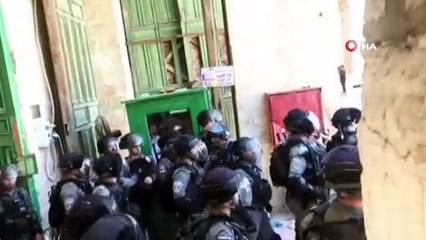 - İsrail polisinden Filistinlilere müdahale