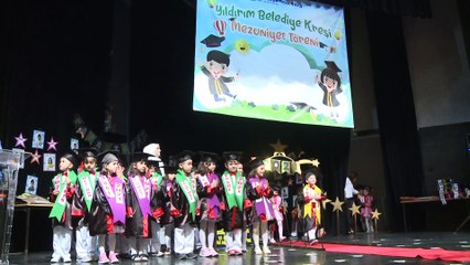 Yıldırımlı miniklerin mezuniyet heyecanı