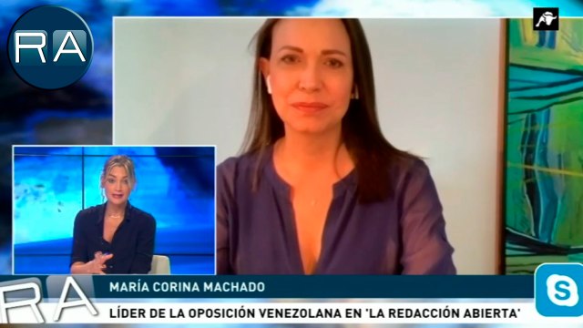 María Corina Machado líder de la Oposición Venezolana analiza la situación del país y el papel que juegan España y EE.UU.