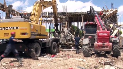 Başkent'te inşaatta göçük