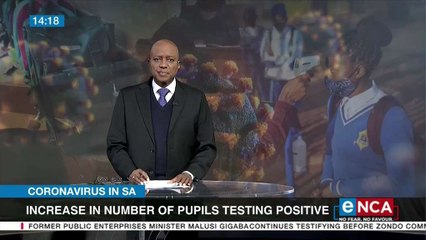 Increase un number of pupils testing positive