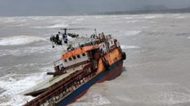 Coast Guard rescues crew members from sinking ship