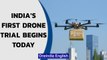 India's first drone trial begins: From vaccine delivery to medical supplies| Covid-19| Oneindia News